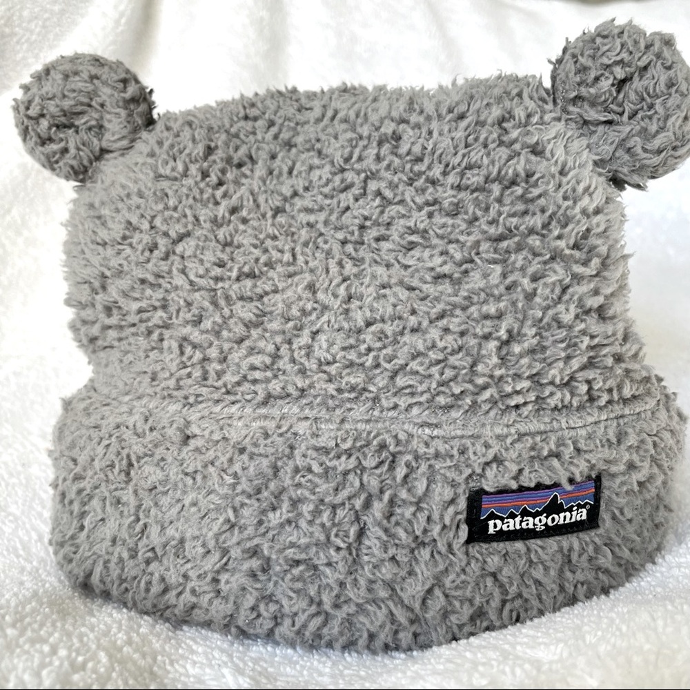 Patagonia 24M Toddler Furry Friends Bear Hat Gray
